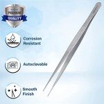Precision Stainless Steel Forceps - 8 Inch