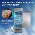 JINSONG 27" Stainless Steel Reach-in Freezer