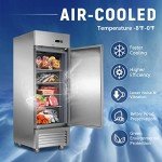 JINSONG 27" Stainless Steel Reach-in Freezer