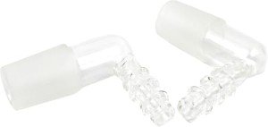90-Degree Vacuum Adapter with 24/40 Taper Joint