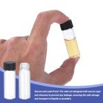 PATIKIL 4ml Clear Glass Vials - 12 Pack