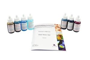 AmScope SK-6 Vital Stain Kit - 7 Bottles