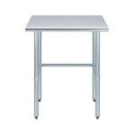 Stainless Steel Work Table with Open Base 30