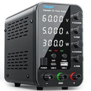 Variable 60V 5A Bench Power Supply with USB