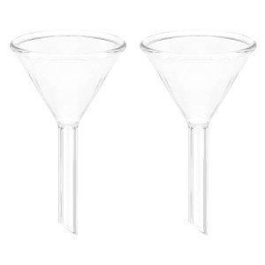 50mm Borosilicate Glass Funnel - 2 Pack