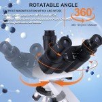 Herwicm Research Grade Trinocular Microscope with USB Camera