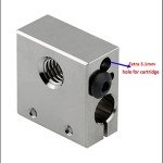 Nickel Plated Copper Heater Block for 3D Printers