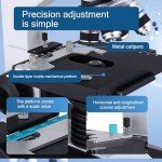 Herwicm Research Grade Trinocular Microscope with USB Camera