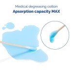 JMU Medical 500 Non-Sterile Cotton Swabs - 6 Inch