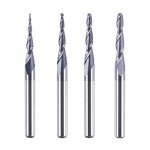 SpeTool 4-Piece Tapered Ball Nose Carbide Bit Set