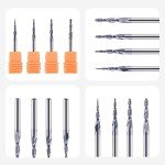 SpeTool 4-Piece Tapered Ball Nose Carbide Bit Set