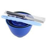 Dental Lab Rubber Mixing Bowls with Spatulas Set