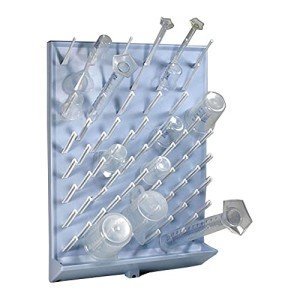 Globe Scientific 72-Place Drying Rack with Pegs