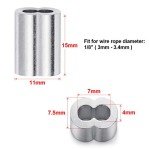 150PCS Aluminum Crimping Loop Sleeves for Cables