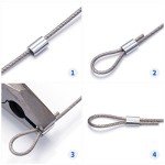 150PCS Aluminum Crimping Loop Sleeves for Cables