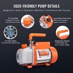 VEVOR 1/4 HP 4 CFM Vacuum Pump & Gauge Set