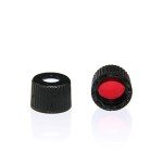 ALWSCI 100pcs Autosampler Vials with Black Caps