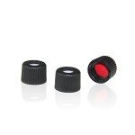 ALWSCI 100pcs Autosampler Vials with Black Caps