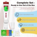 Digital Hydrogen Water Tester with pH and ORP Meter