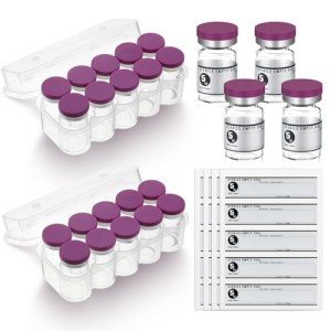 20 PCS 5ml Sterile Empty Vials with Labels