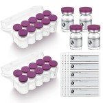 20 PCS 5ml Sterile Empty Vials with Labels