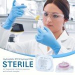 Sterile PTFE Syringe Filters, 20 Pack, 0.22 μm