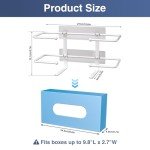 Wall-Mounted Metal Dispenser for Gloves and Tissue