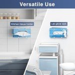 Wall-Mounted Metal Dispenser for Gloves and Tissue