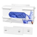 Wall-Mounted Metal Dispenser for Gloves and Tissue