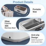 Ultrasonic Jewelry Cleaner with Digital Timer, 22oz