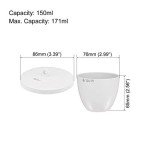 Porcelain Crucible Cup 150ml with Lid