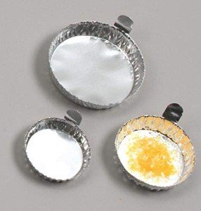 Aluminum Weighing Boats with Handle, 57mm, 500 Pack