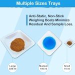 3.5" Polystyrene Weigh Boats with Easy-Pour Spout