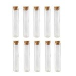 10-Pack 60ml Glass Bottles with Cork Stoppers