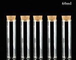 10-Pack 60ml Glass Bottles with Cork Stoppers