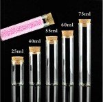 10-Pack 60ml Glass Bottles with Cork Stoppers