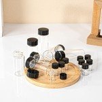 BKMAMLAB 2ml Clear Glass Bottles with Caps - 100 Pack
