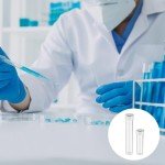 40pcs Clear Plastic Test Tubes with Caps