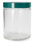 Qorpak 60mL Clear Glass Round Jar with Cap