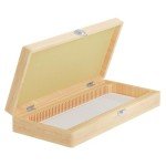 50-Slide Microscope Storage Box with Cork Lining