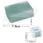 100PCS Clear Microscope Slides & Square Coverslips