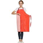 Waterproof Chemical Resistant Vinyl Apron - Red, M