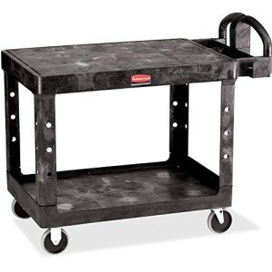 Rubbermaid 2-Shelf Utility Cart - 500 lbs Capacity