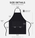 Syntus 12 Pack Waterproof Adjustable Bib Aprons