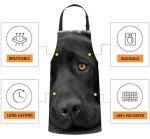 Black Labrador Dog Apron for Cooking and Baking