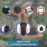 Heavy-Duty Waterproof Vinyl Apron - Black