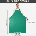 Heavy-Duty Waterproof Rubber Apron, Adjustable Size