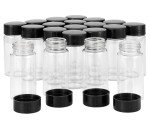 20 Pack Clear Glass Vials with Screw Caps