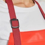 Waterproof Chemical Resistant Vinyl Apron - Red, M