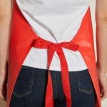 Waterproof Chemical Resistant Vinyl Apron - Red, M
